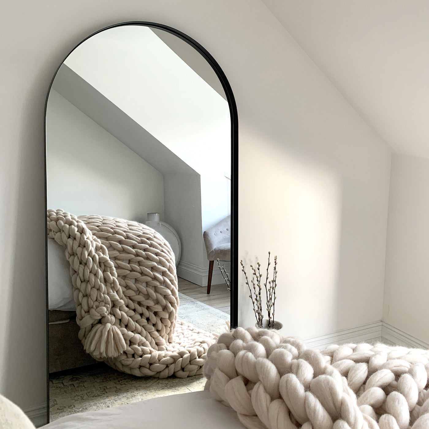Black Arched Mirrors