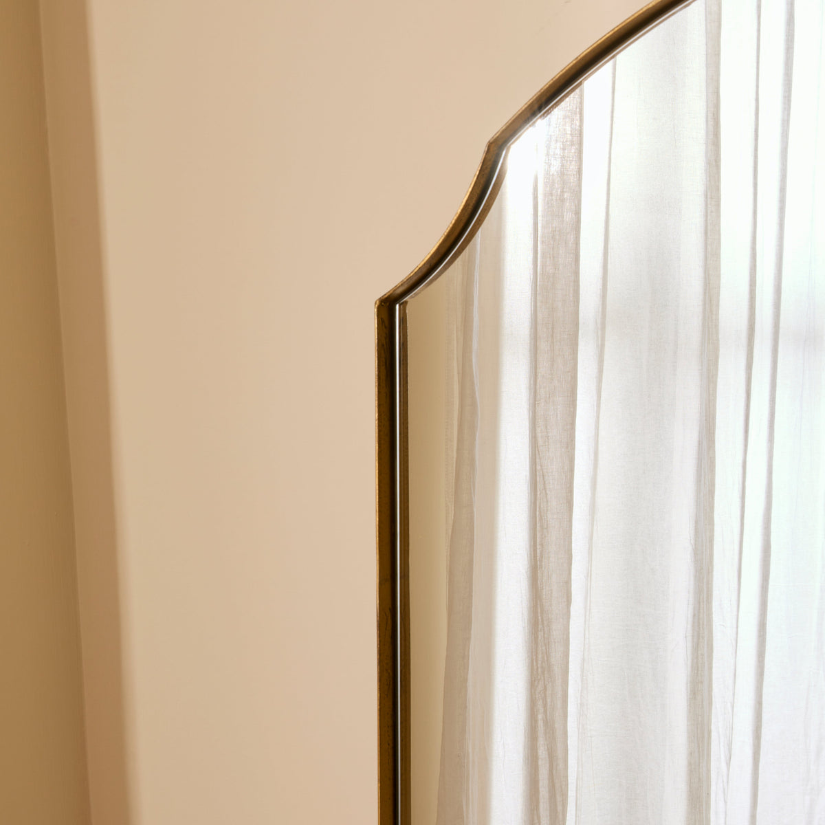 Isla - Gold Full Length Arched Metal Mirror 170cm x 80cm