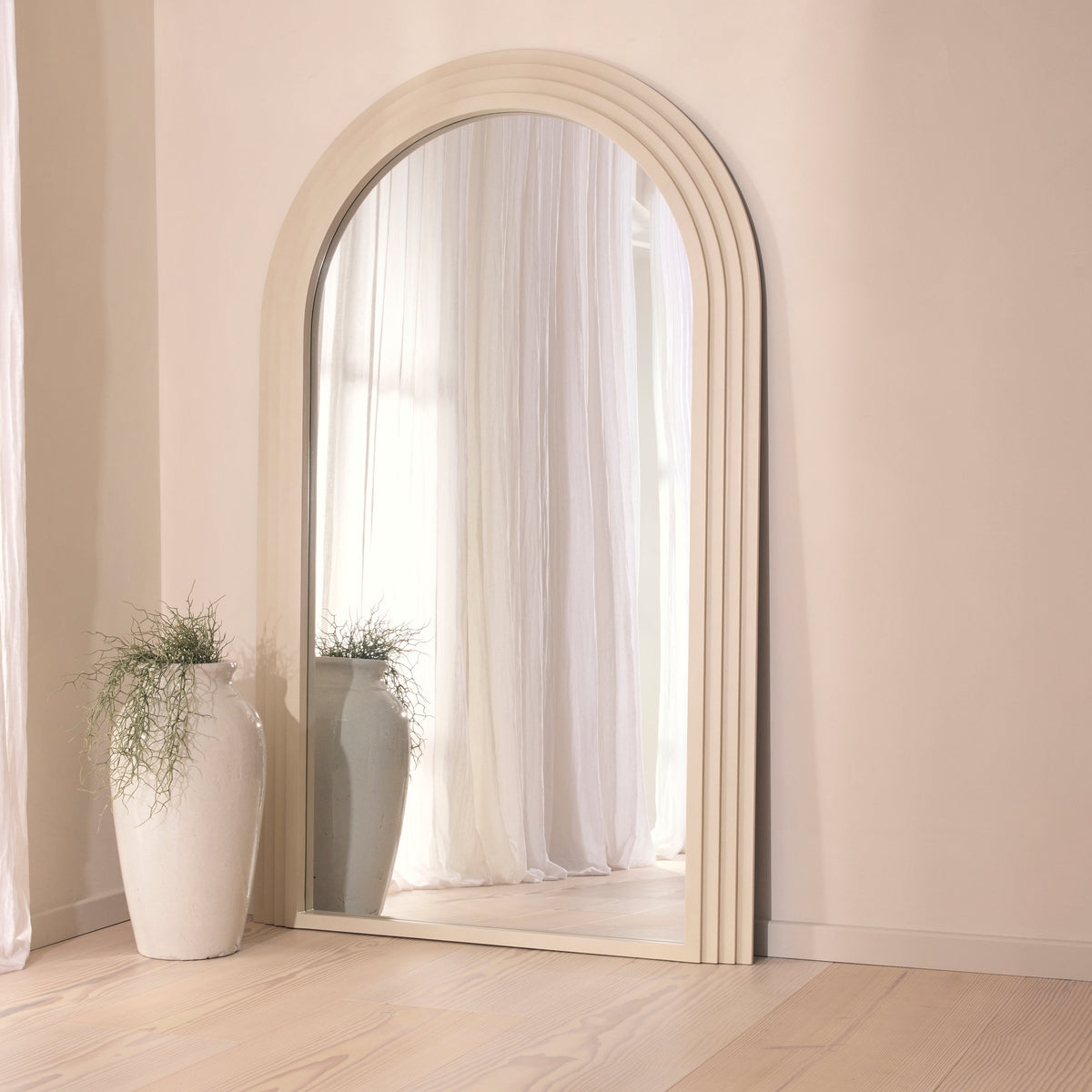Luciana - Full Length Arched Concrete Mirror 180cm x 110cm