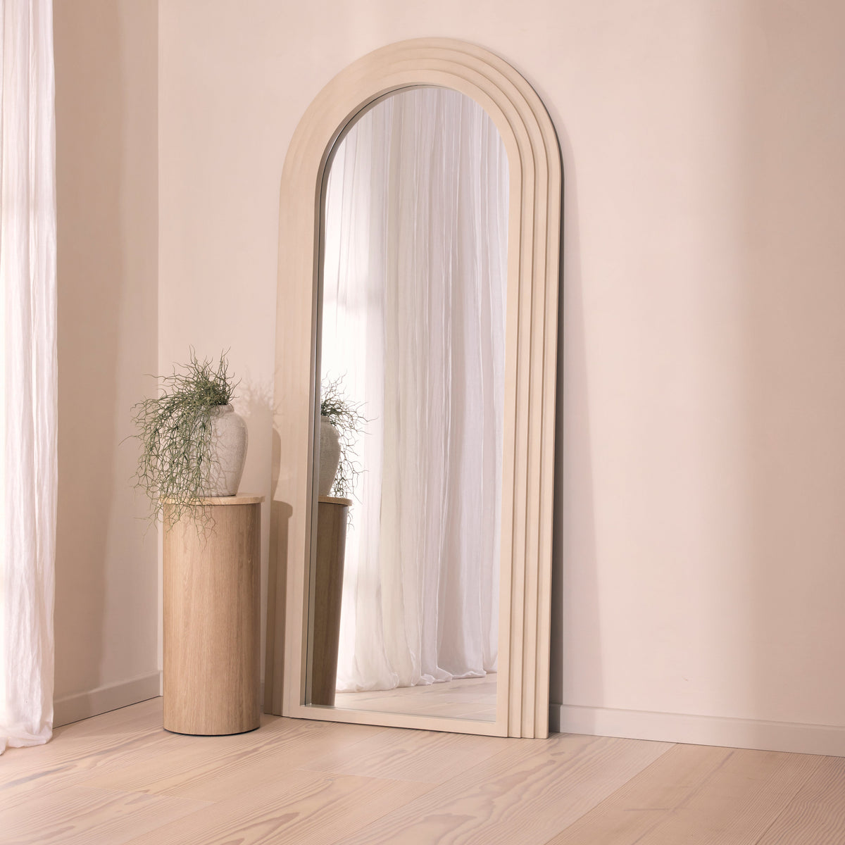 Luciana - Full Length Arched Concrete Mirror 180cm x 80cm