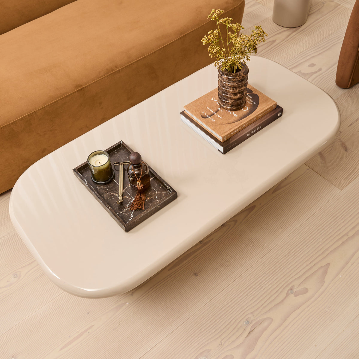 Rivington - High Gloss Ivory Large Rectangular Coffee Table