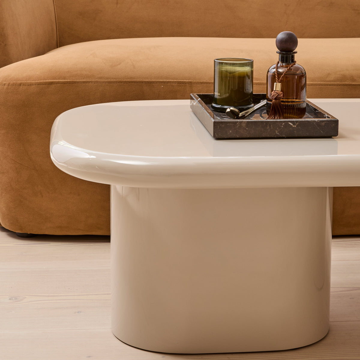 Rivington - High Gloss Ivory Large Rectangular Coffee Table
