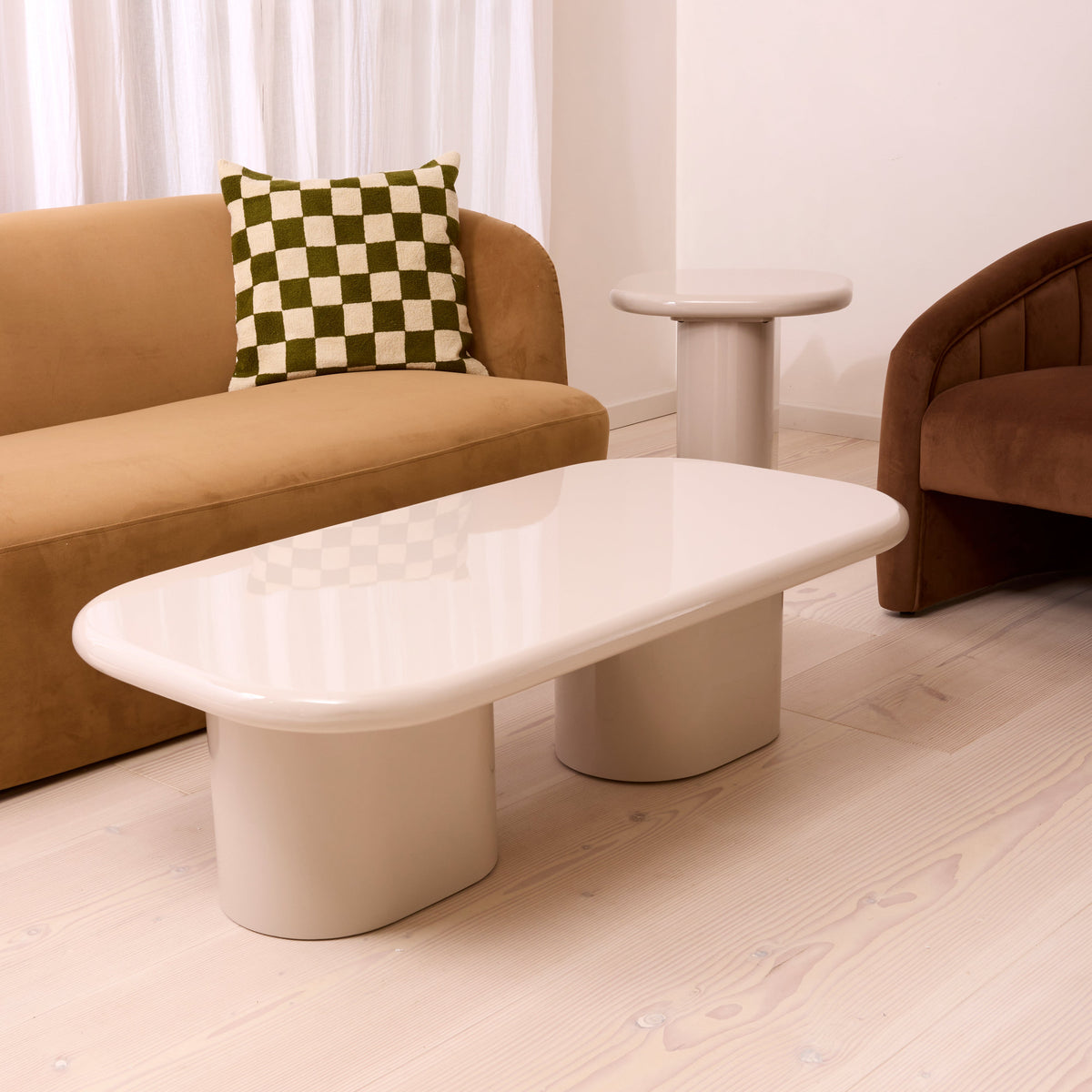 Rivington - High Gloss Ivory Large Rectangular Coffee Table