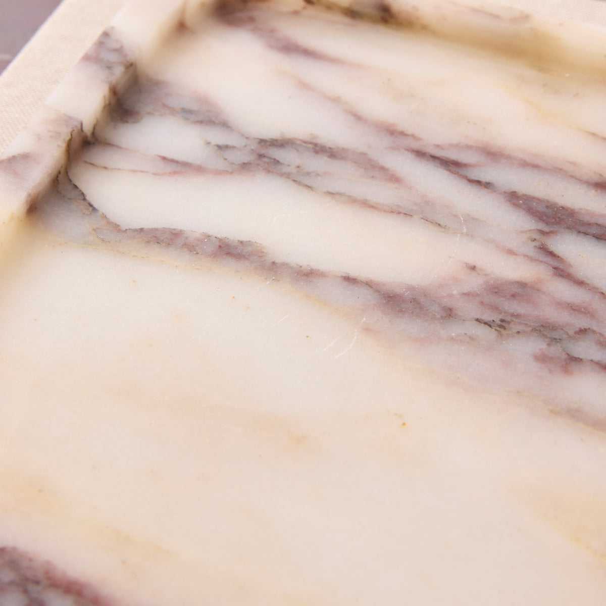 Travara - Calacatta Viola Marble Large Rectangular Decorative Tray