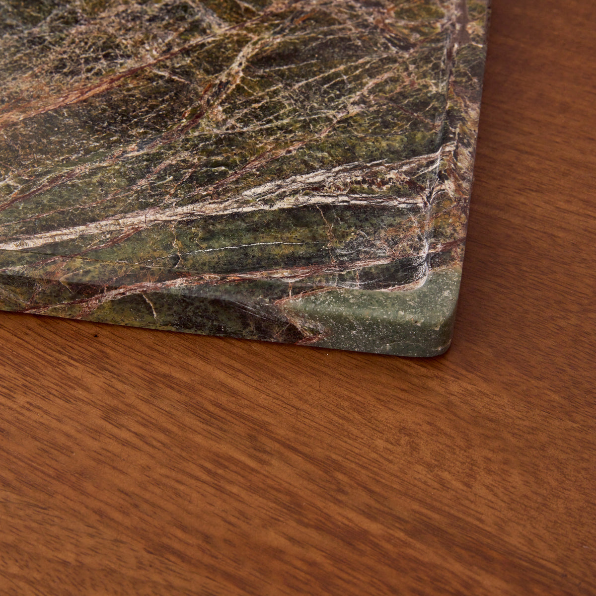 Travara - Green Marble Large Rectangular Decorative Tray