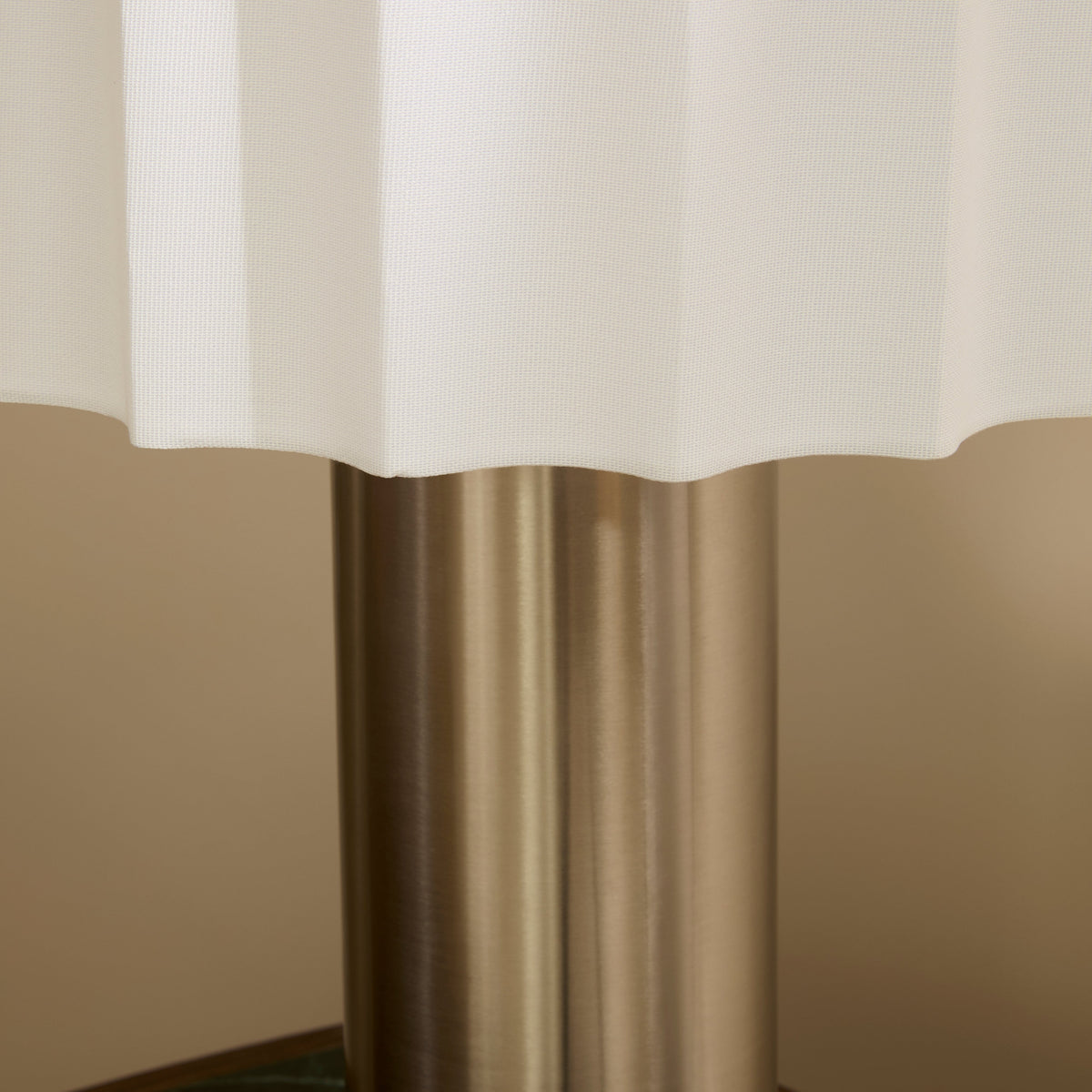 Castella - Brushed Steel Scallop Shade Table Lamp