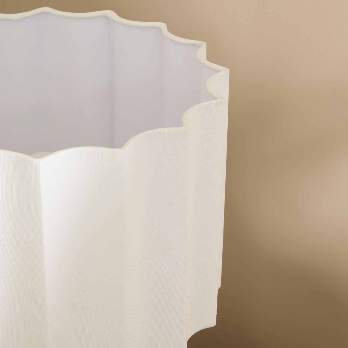 Castella - Brushed Steel Scallop Shade Table Lamp