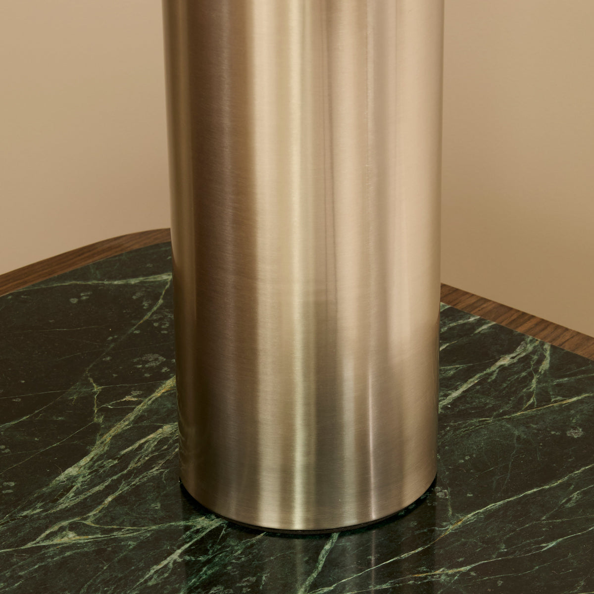 Castella - Brushed Steel Scallop Shade Table Lamp