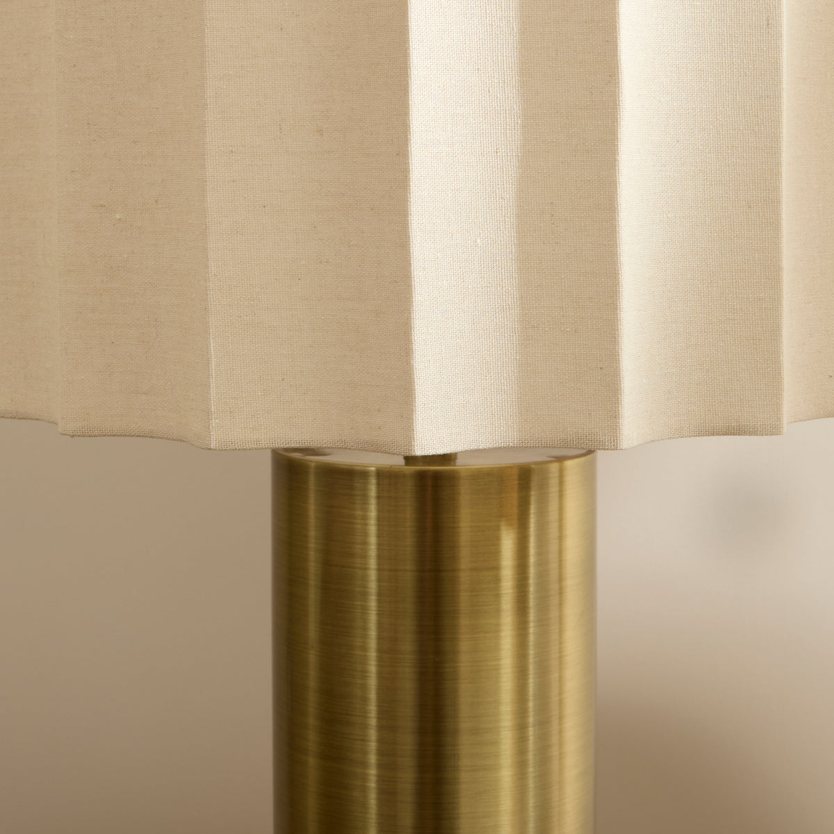 Castella - Antique Gold Scallop Shade Table Lamp