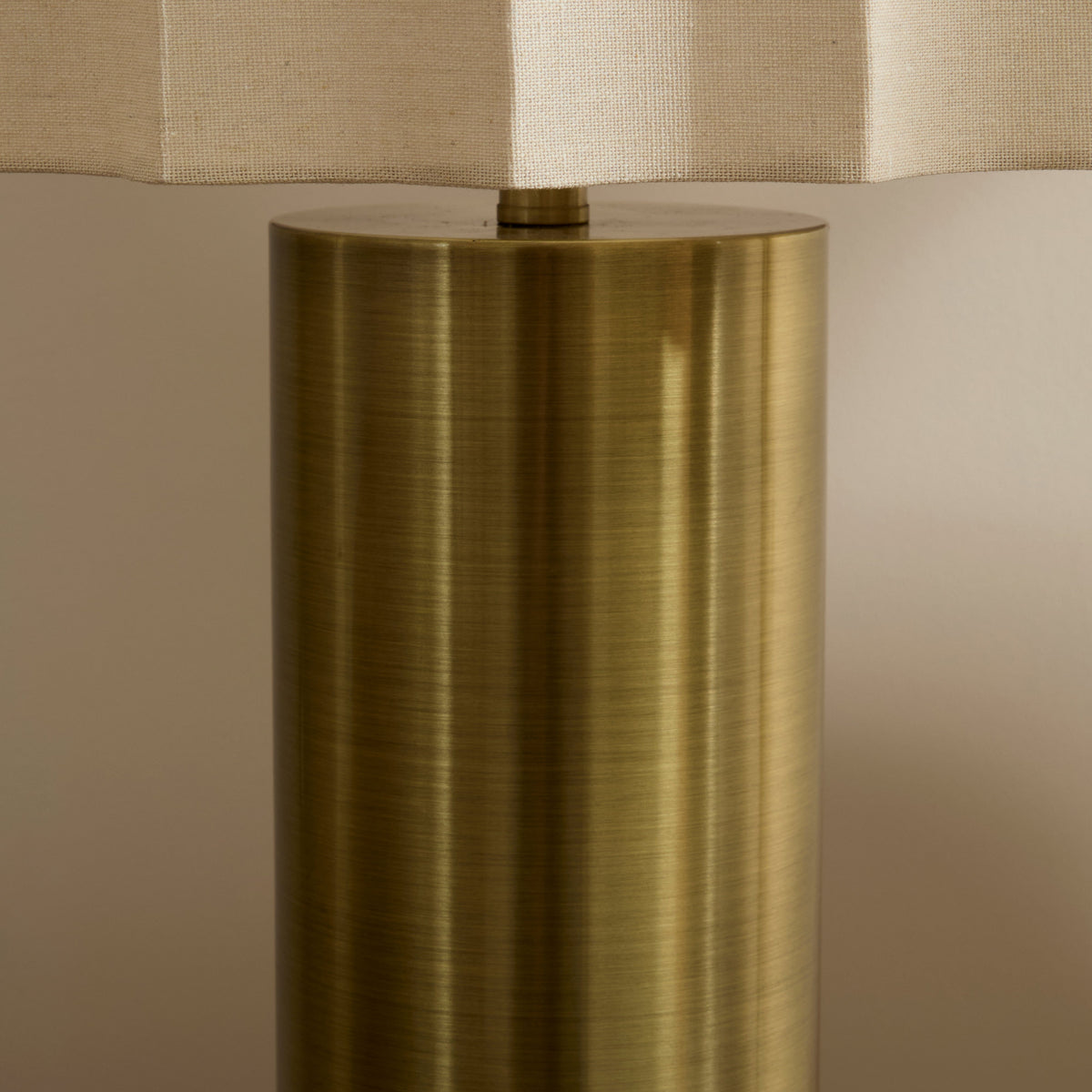 Castella - Antique Gold Scallop Shade Table Lamp