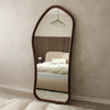 Aaliyah - Full Length Dark Wood Irregular Mirror 180cm x 80cm