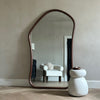 Aaliyah - Extra Large Full Length Dark Wood Irregular Mirror 180cm x 110cm