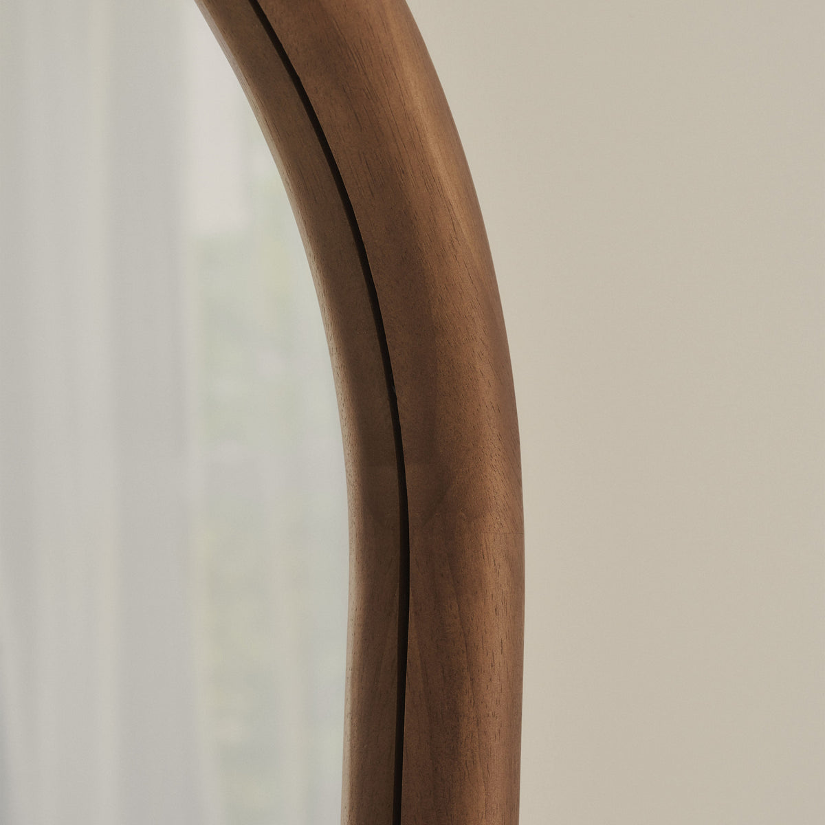 Aaliyah - Extra Large Full Length Warm Wood Irregular Mirror 180cm x 110cm