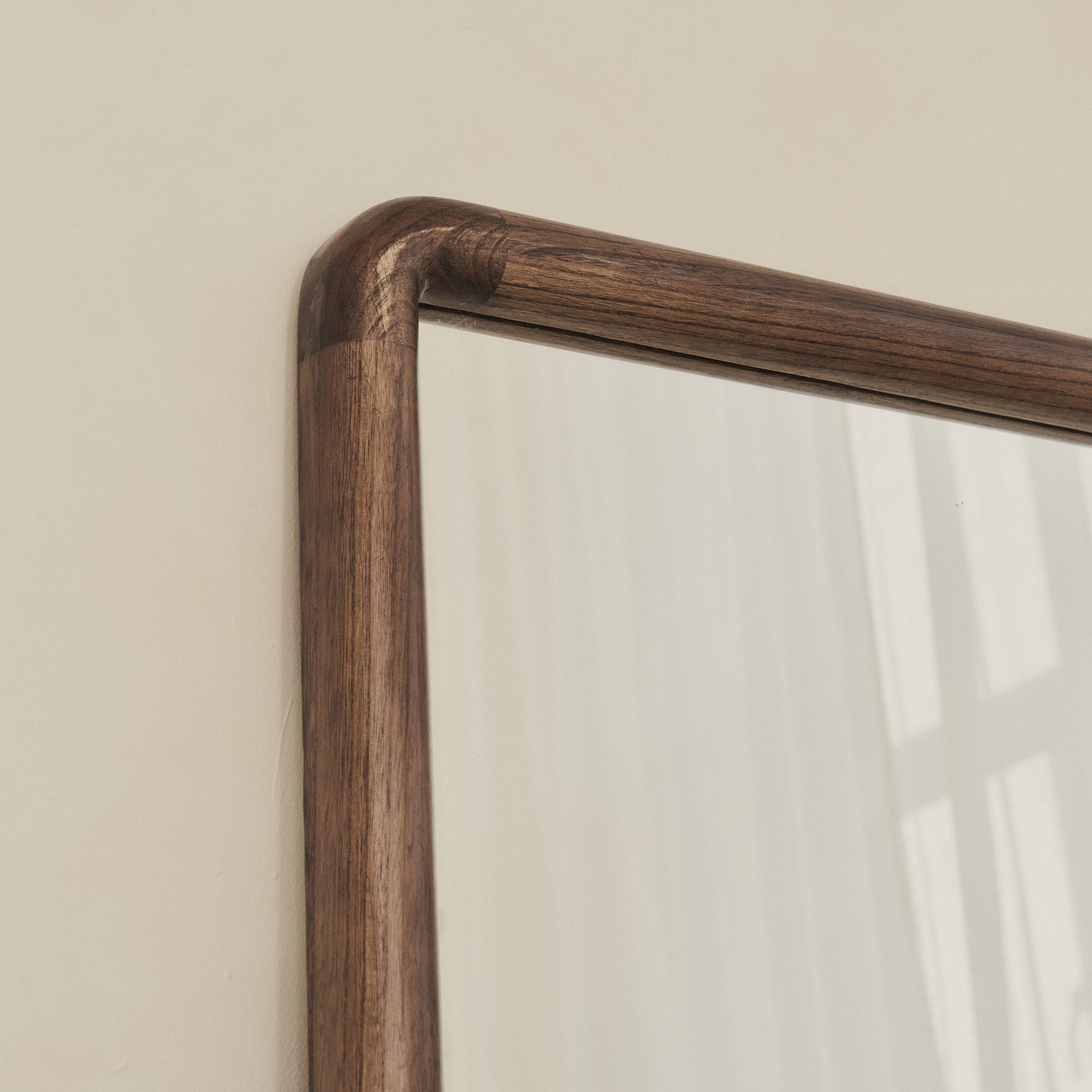Amora - Large Warm Wood Console Mirror 140cm x 70cm