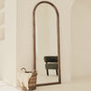 Amora - Full Length Large Arched Warm Wood Mirror 172cm x 60cm