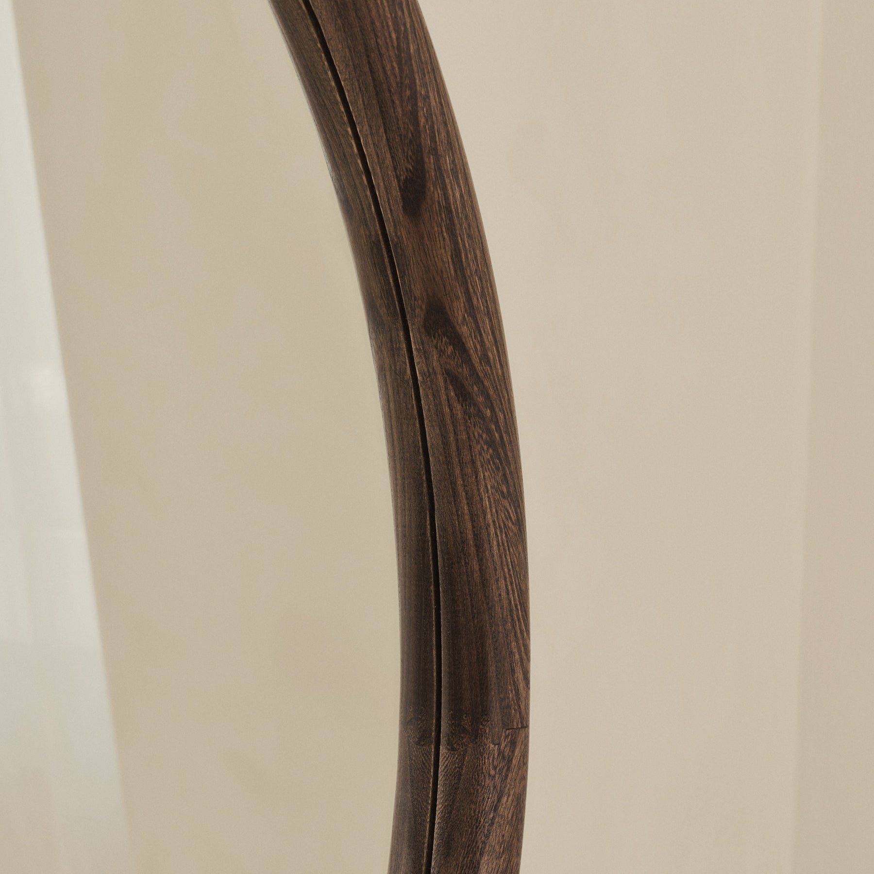 Amora - Large Warm Wood Round Wall Mirror 100cm x 100cm