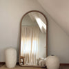 Amora - Full Length Large Arched Warm Wood Mirror 180cm x 90cm