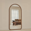 Amora - Full Length Large Arched Warm Wood Mirror 180cm x 90cm