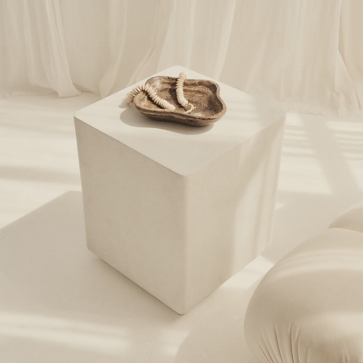 Angelo - Minimal Concrete Rectangle Side Table