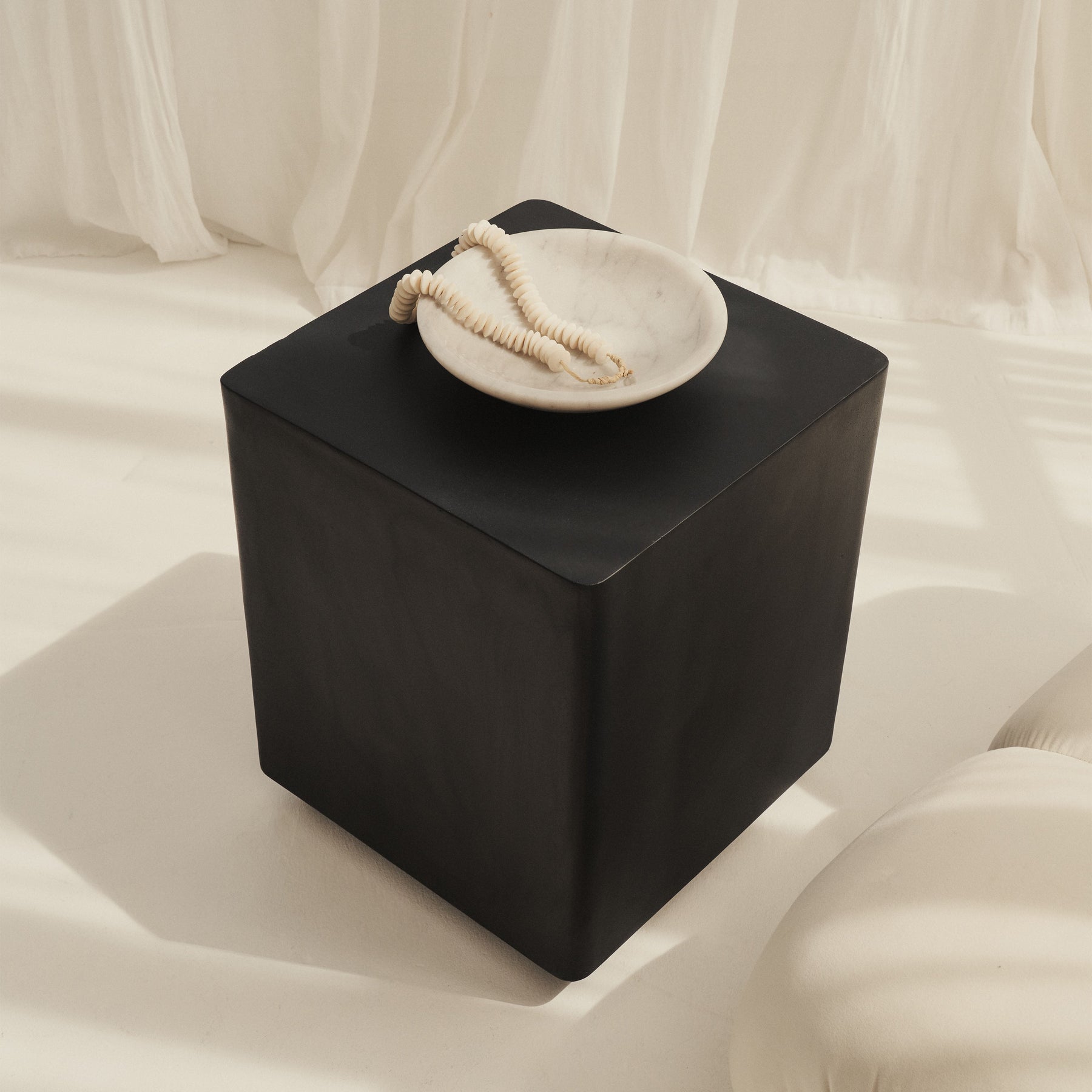 Angelo - Minimal Onyx Rectangle Side Table