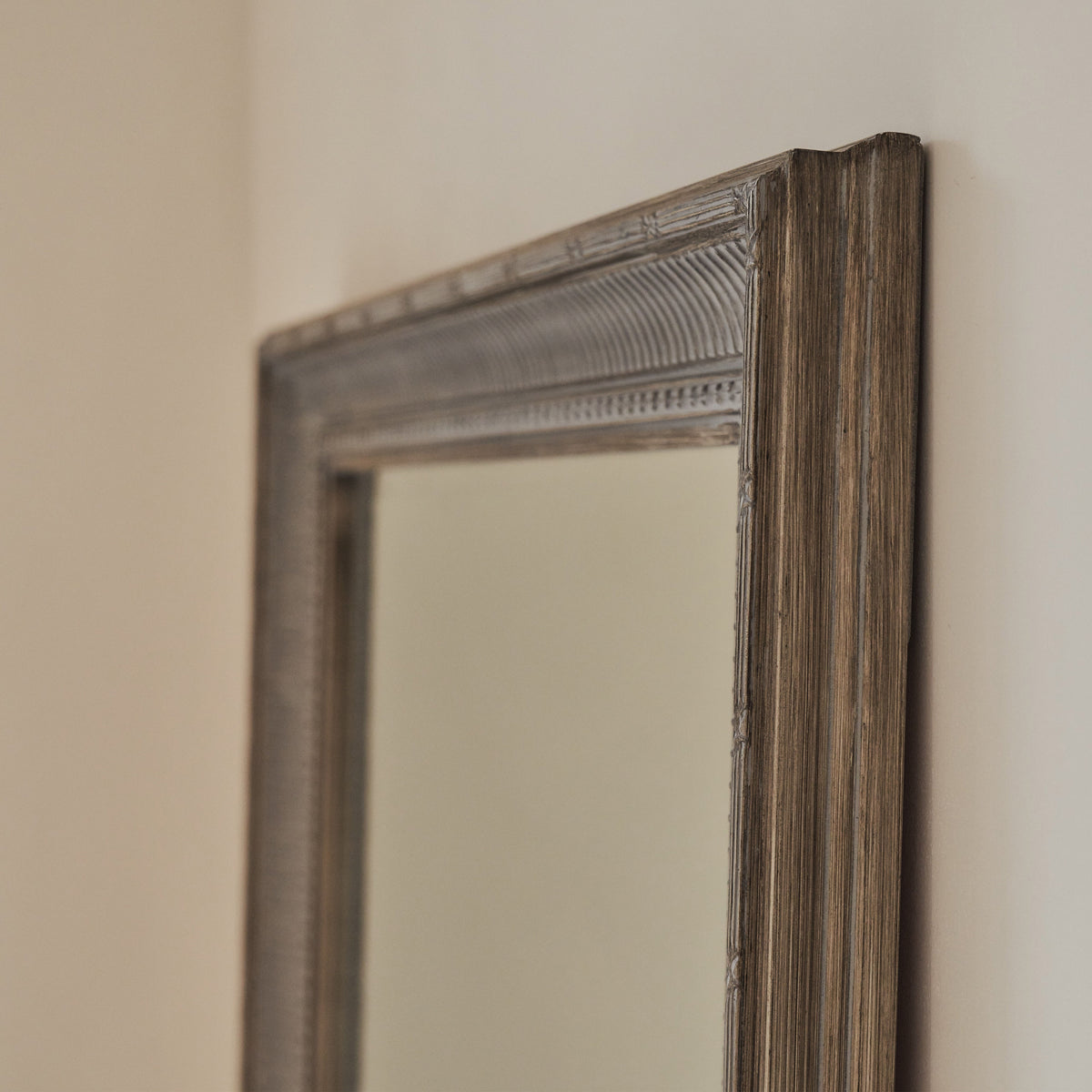 Antoine - Full Length Large Washed Wood Rectangular Mirror 166cm x 79cm