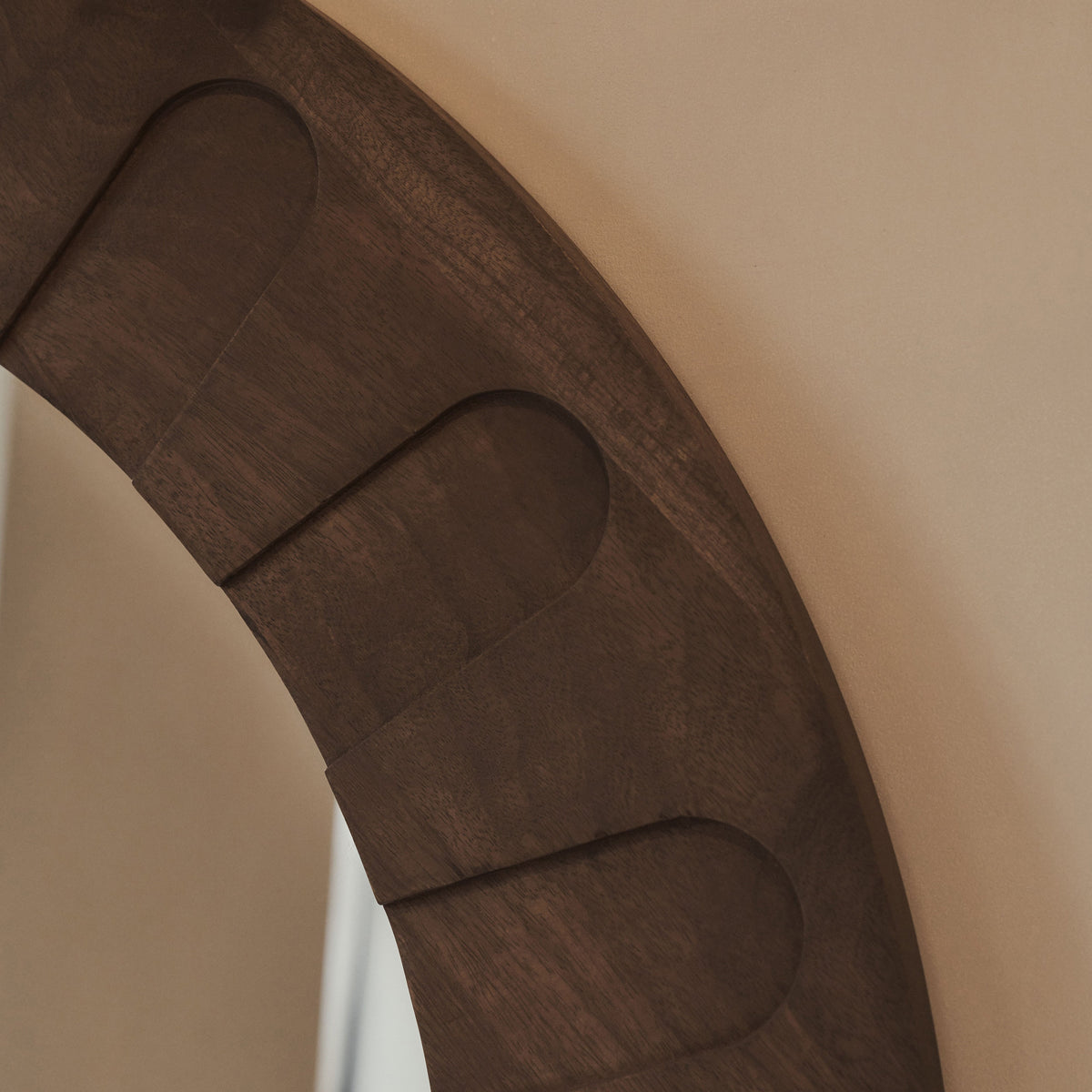 Valor - Warm Wood Extra Large Premium Arched Mirror 190cm x 110cm