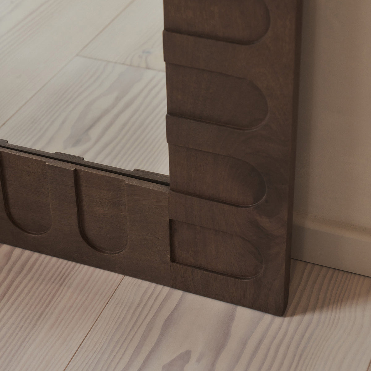 Valor - Warm Wood Extra Large Premium Arched Mirror 190cm x 110cm