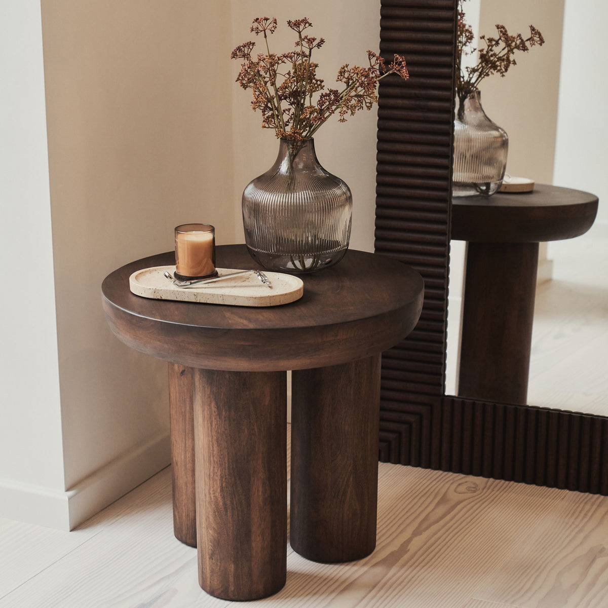 Sloane - Dark Wood Extra Large Premium Arched Mirror 180cm x 100cm