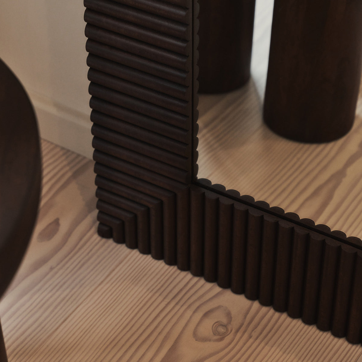 Sloane - Dark Wood Extra Large Premium Arched Mirror 180cm x 100cm