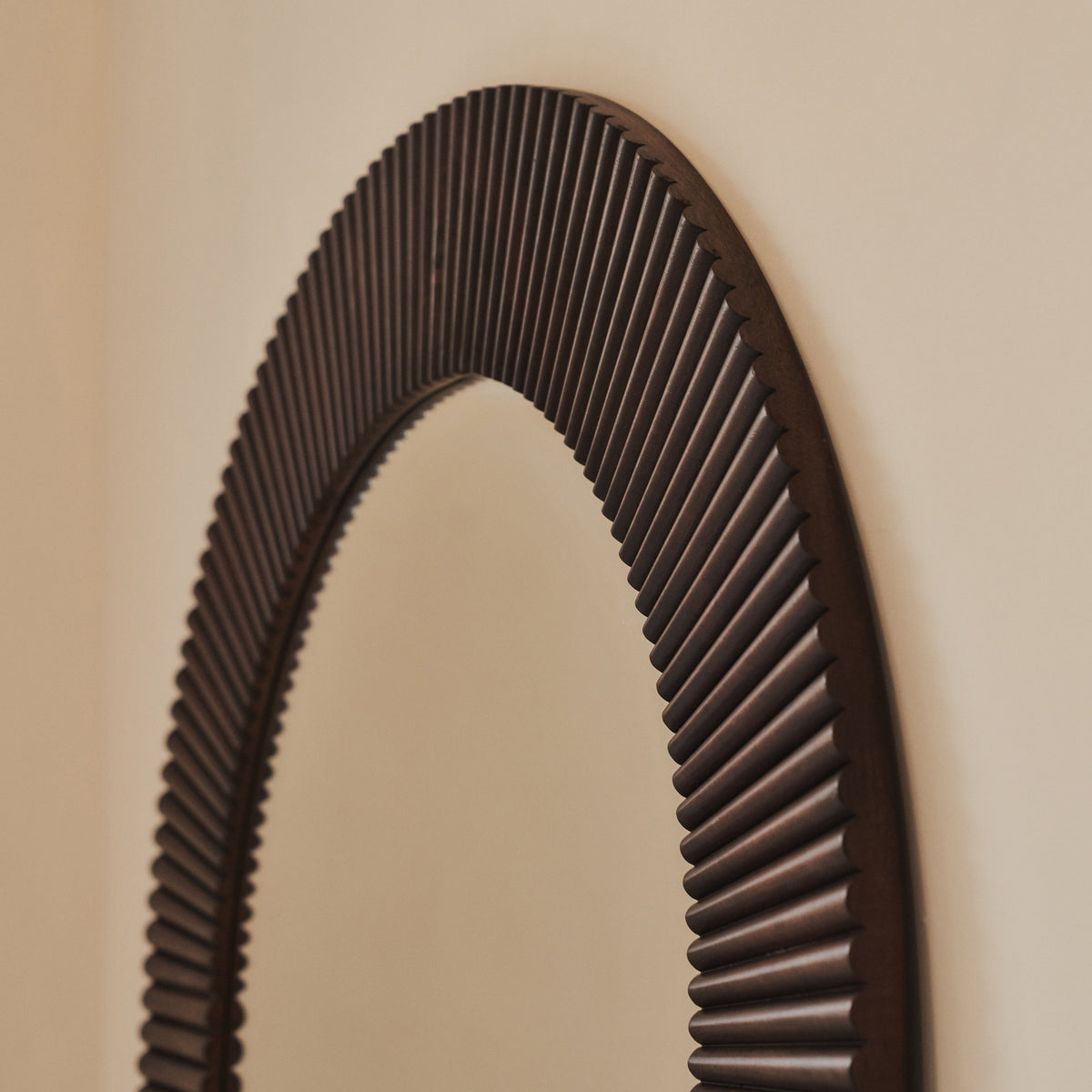 Sloane - Dark Wood Extra Large Premium Arched Mirror 180cm x 100cm