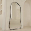 Arcurva Noir - Large Full Length Black Irregular Mirror 170cm x 85cm