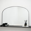 Aria - Black Metal Overmantle Wall Mirror 100cm x 70cm