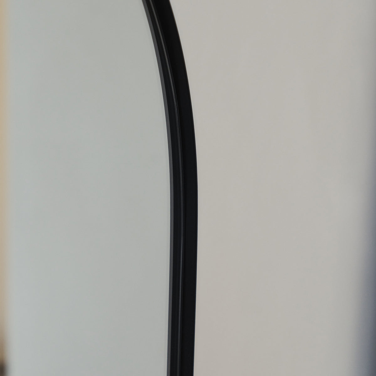 Aria - Black Metal Overmantle Wall Mirror 100cm x 70cm