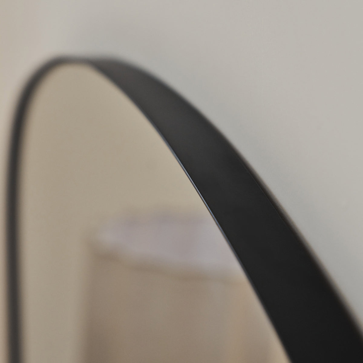 Aria - Black Metal Overmantle Wall Mirror 100cm x 70cm