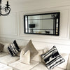 Boston - Black Industrial Metal Console Mirror 140cm x 70cm