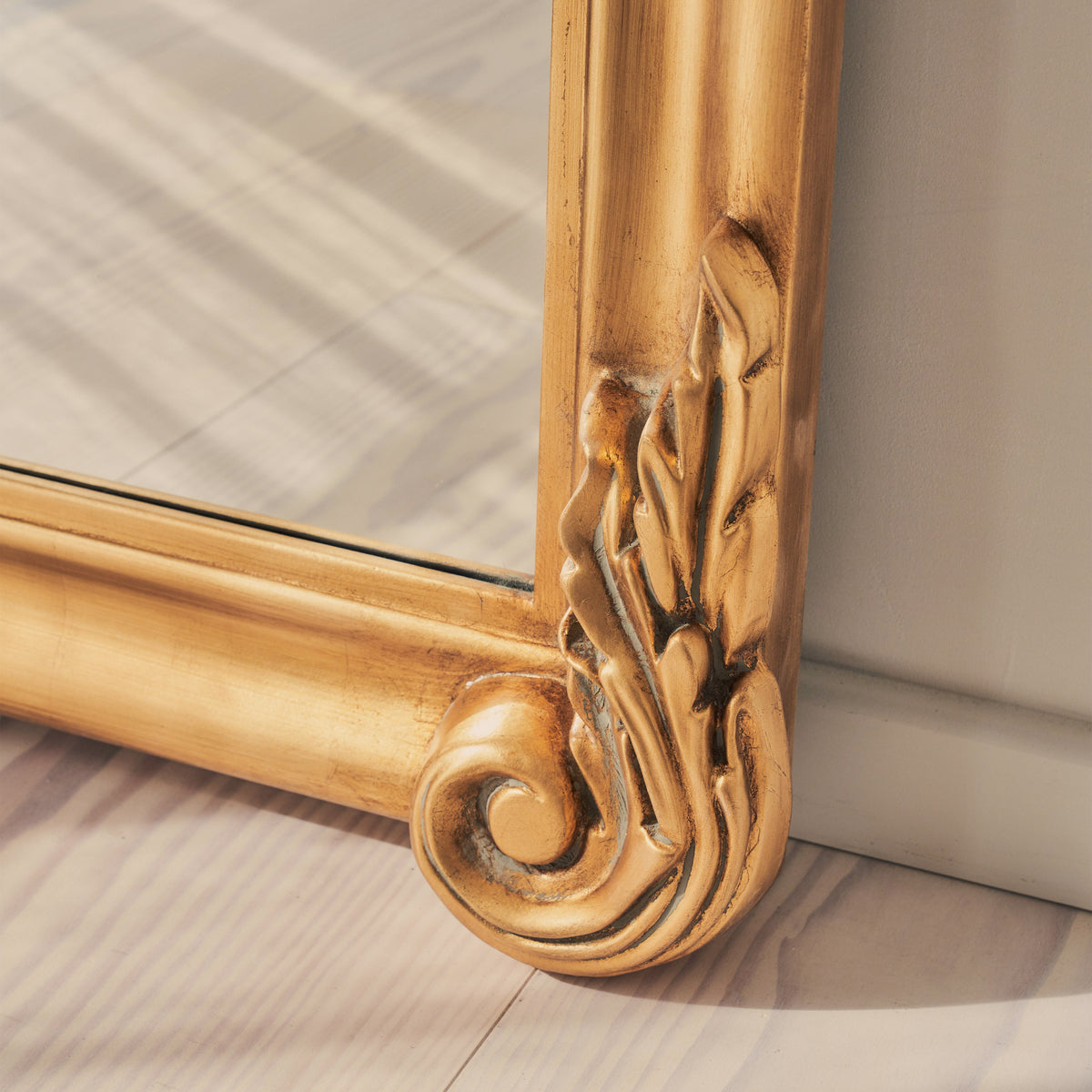Cristina - Full Length Gold Arched Ornate Mirror 200cm x 90cm