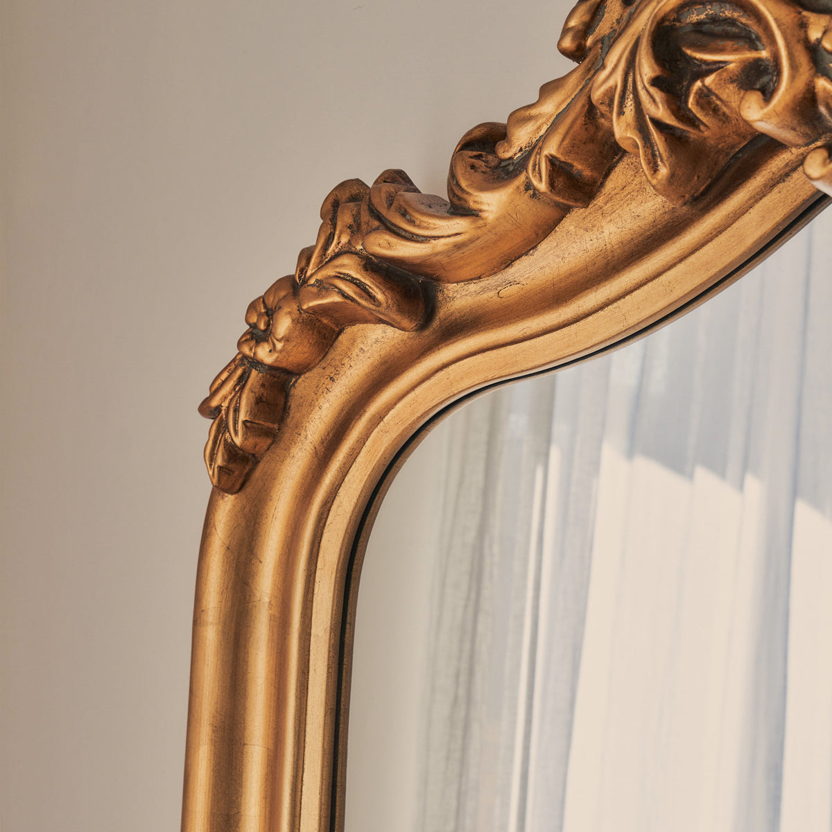 Cristina - Full Length Gold Arched Ornate Mirror 200cm x 90cm