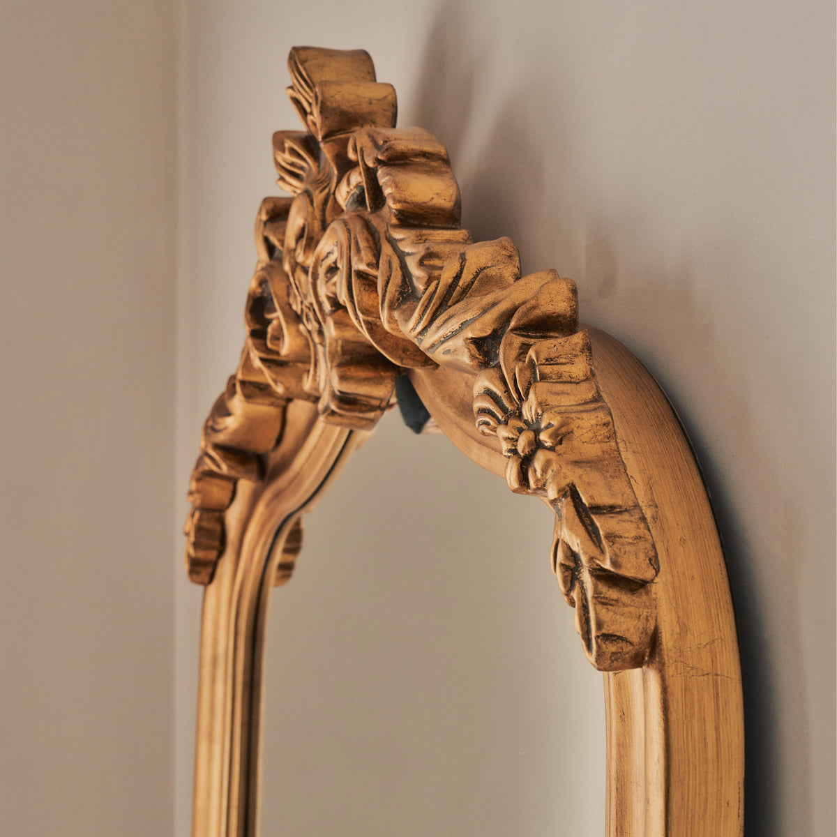 Cristina - Full Length Gold Arched Ornate Mirror 200cm x 90cm