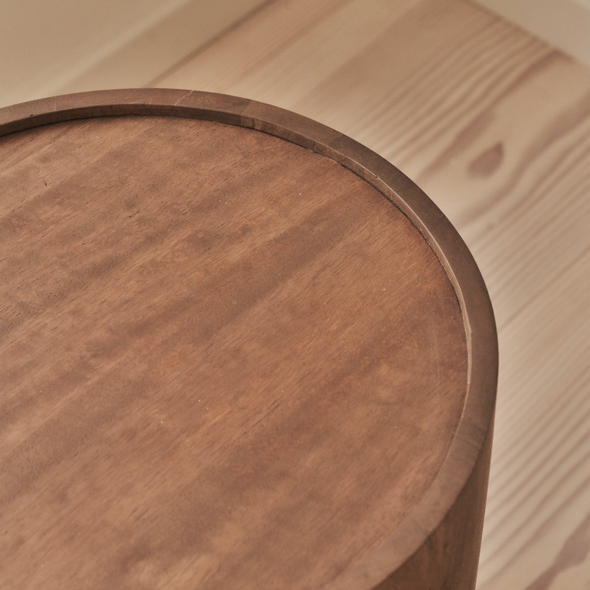Fairmont - Warm Wood Premium Round Side Table