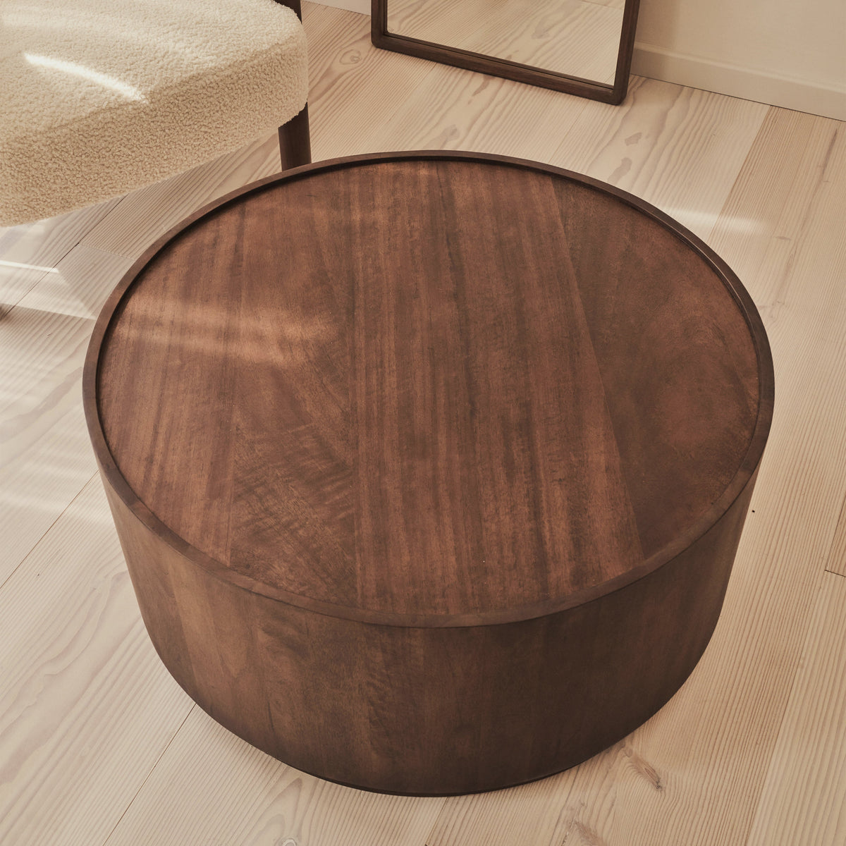 Fairmont - Dark Wood Premium Round Coffee Table