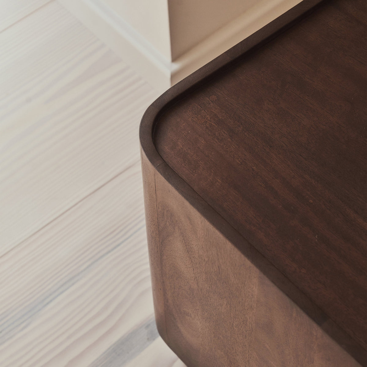 Fairmont - Dark Wood Premium Square Side Table