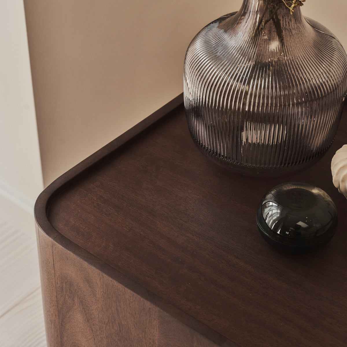 Fairmont - Dark Wood Premium Square Side Table