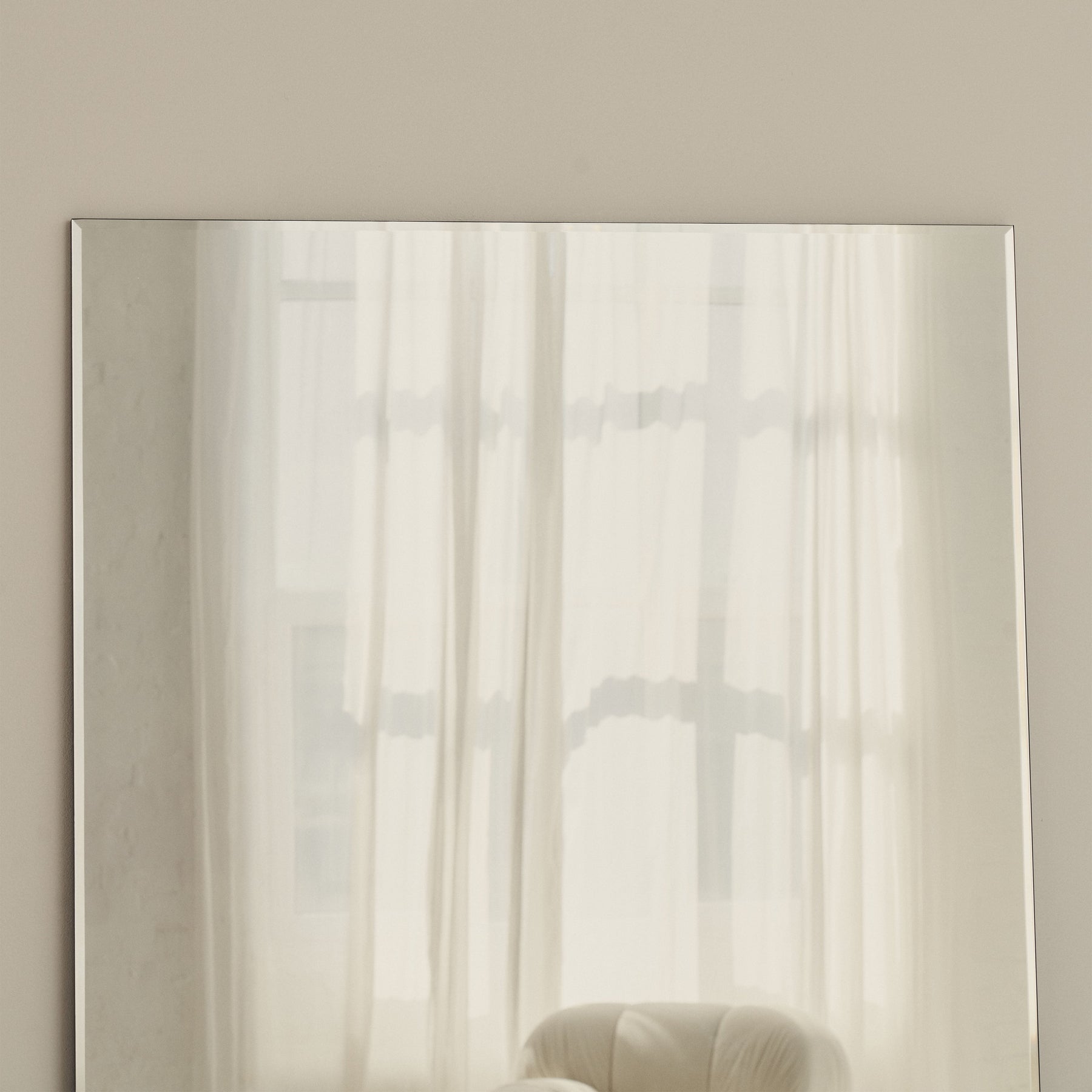 Edge - Extra Large Frameless Full Length Rectangular Mirror 200cm x 100cm