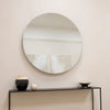Edge - Large Frameless Round Wall Mirror 100cm x 100cm