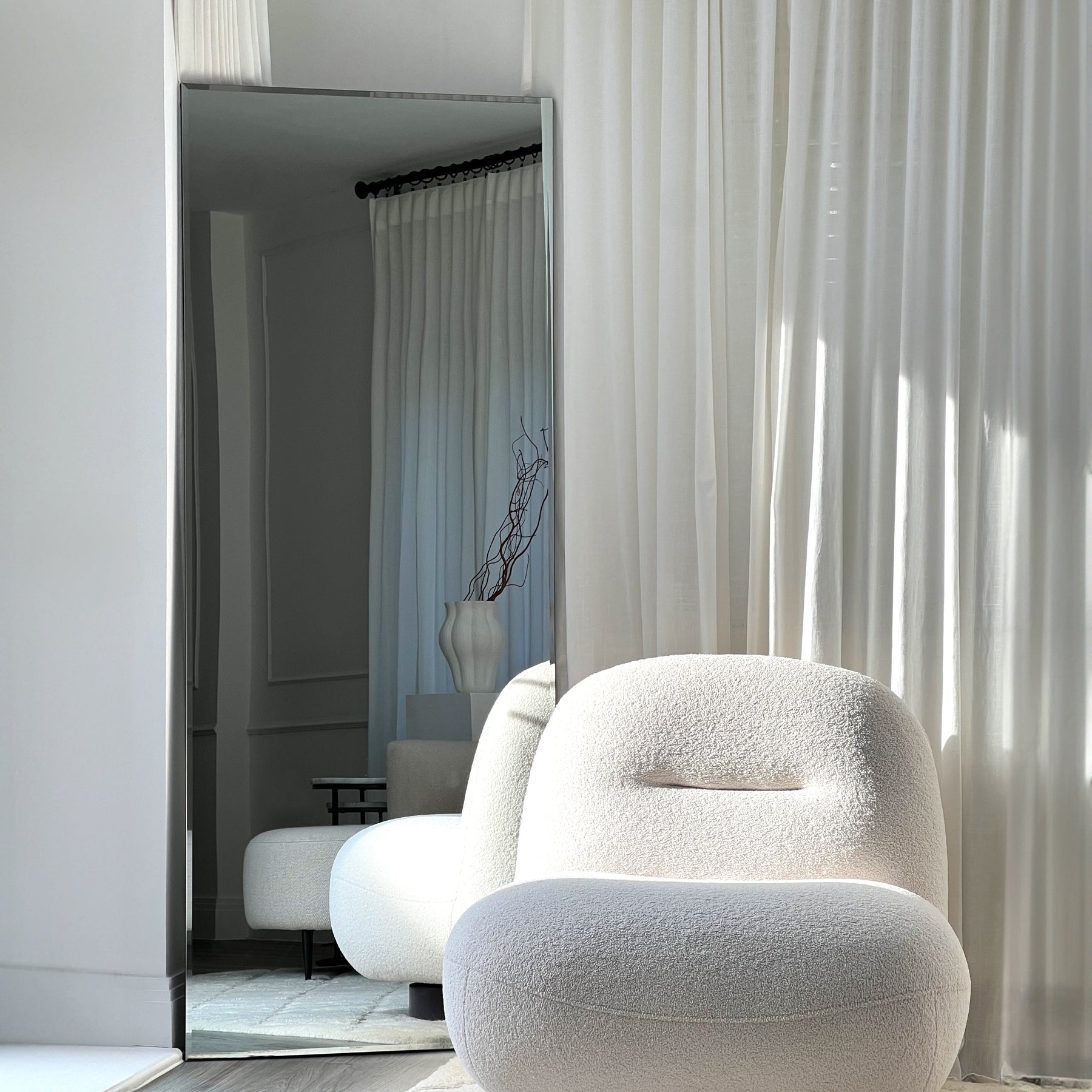 Edge - Large Frameless Full Length Rectangular Mirror 179cm x 70cm