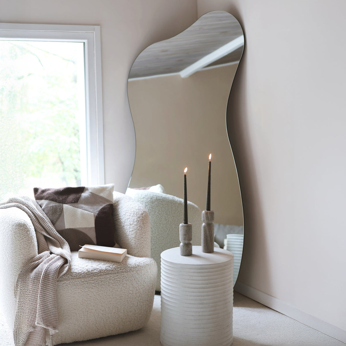 Edge - Large Frameless Full Length Pond Mirror 170cm x 80cm