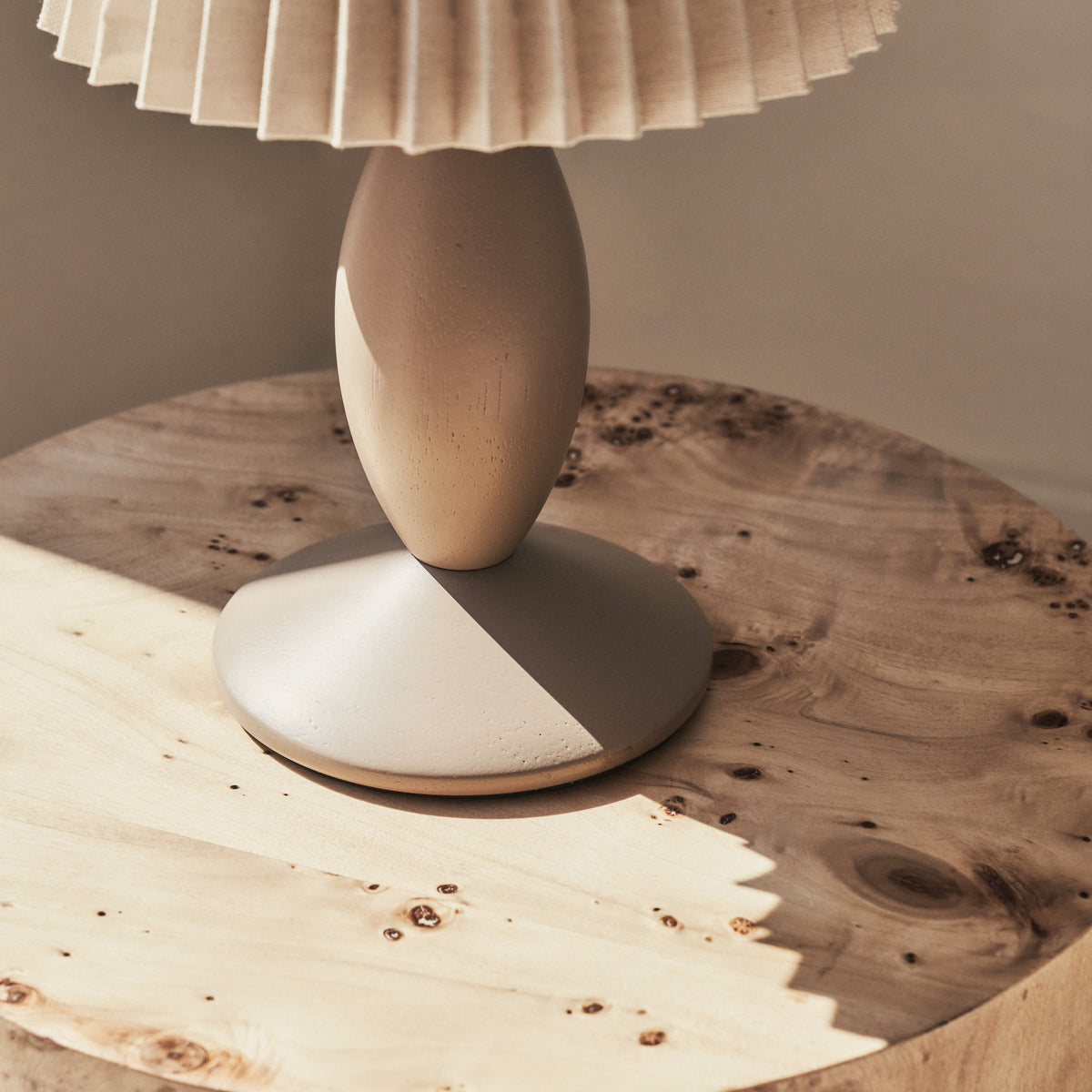 Elba - Beige Pleated Shade Table Lamp