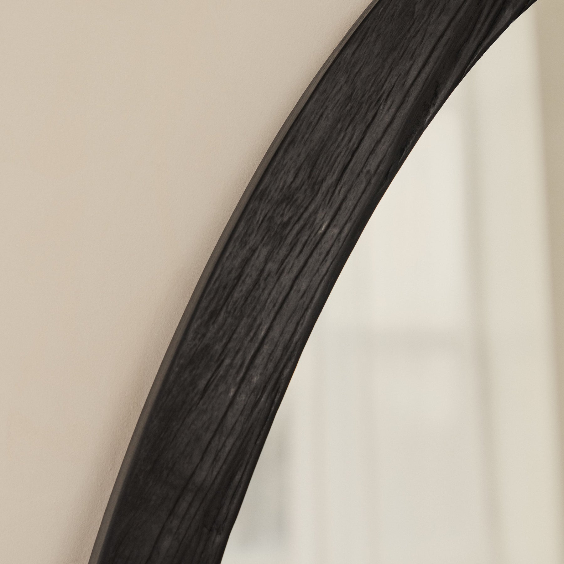 Elowyn - Large Full Length Black Elm Wood Organic Mirror 180cm x 80cm