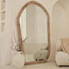Elowyn - Extra Large Full Length White Washed Elm Wood Organic Mirror 180cm x 108cm