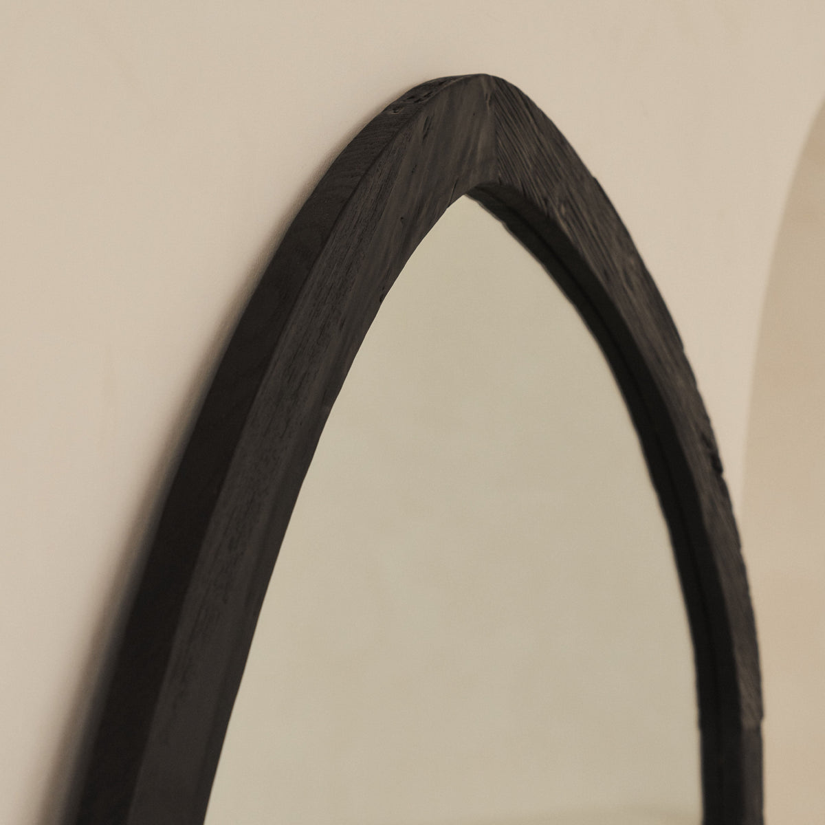 Elowyn - Extra Large Full Length Black Elm Wood Organic Mirror 180cm x 108cm